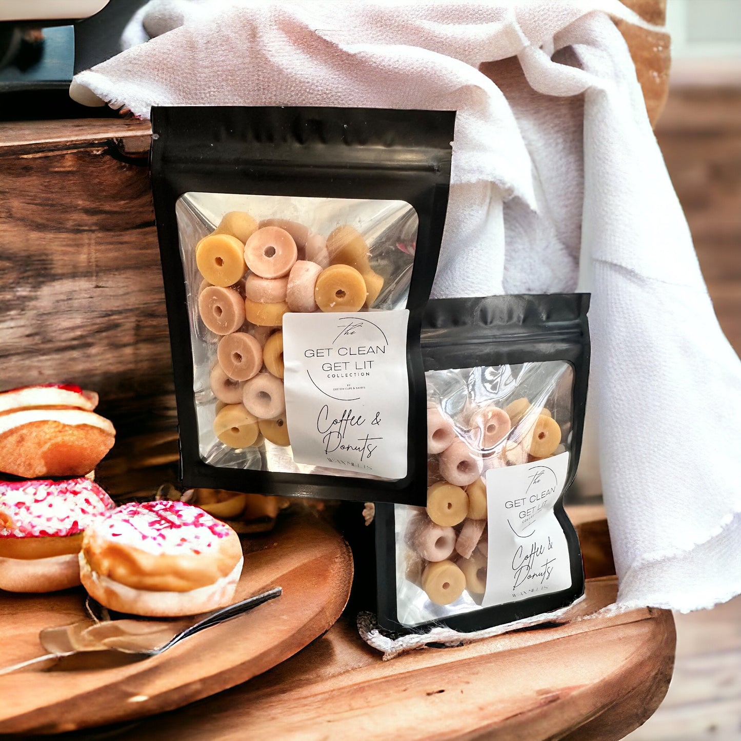 Coffee and Donut Shaped Wax Melts