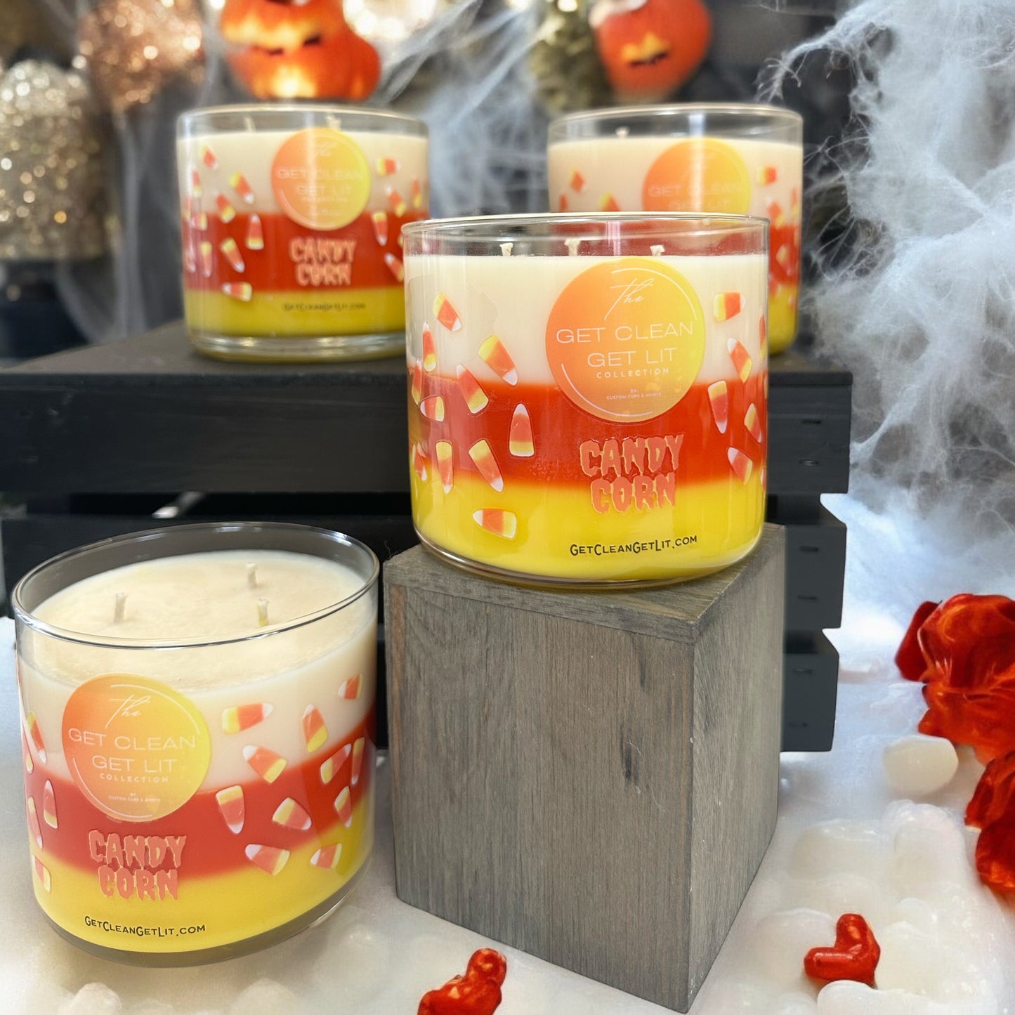 Candy Corn 3 Wick