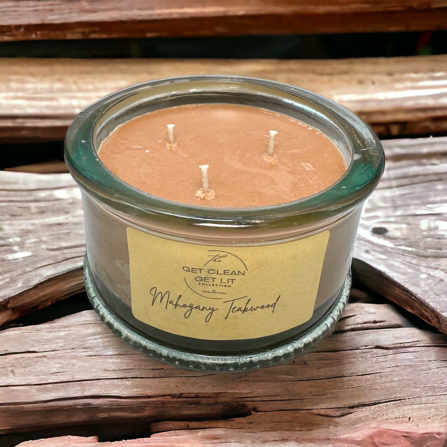 Mahogany Teakwood Candle